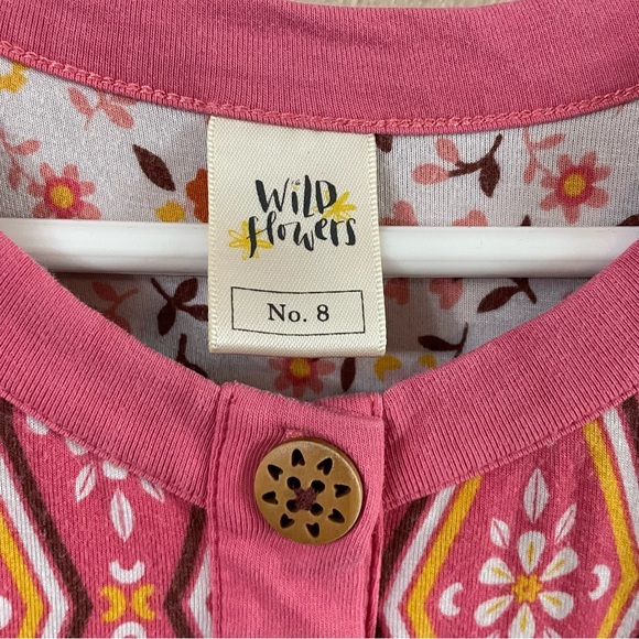 Wildflowers Clothing size 8 Sleeveless Playground Asymmetrical Dress Pink Floral - Picture 6 of 9